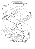 MANIFOLD Diagram and Parts List for GS395LEGZ0  Whirlpool Range