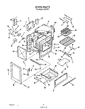 OVEN Diagram and Parts List for F9257W0  Roper Range