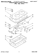 COOKTOP PARTS Diagram and Parts List for KGCR025BAL1  KitchenAid Cooktop