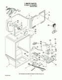 LINER PARTS Diagram and Parts List for W1TXEMMWS01  Whirlpool Refrigerator