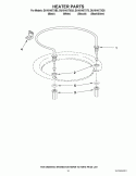 HEATER PARTS Diagram and Parts List for DU1014XTXQ3  Whirlpool Dishwasher