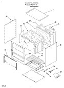 OVEN Diagram and Parts List for FGP240HQ0  Roper Range
