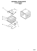 INTERNAL OVEN PARTS Diagram and Parts List for IBS330PRS01  Whirlpool Wall Oven
