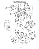 TOP AND CONSOLE Diagram and Parts List for LA7680XPW1  Whirlpool Washer