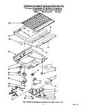 COMPARTMENT SEPARATOR Diagram and Parts List for RT18DKYWW03  Roper Refrigerator