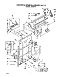 CONTROLS AND REAR PANEL Diagram and Parts List for LA5610XTW1  Whirlpool Washer