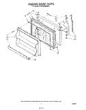 FREEZER DOOR Diagram and Parts List for KTRF22MSTOY1  Whirlpool Refrigerator
