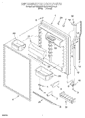 REFRIGERATOR DOOR Diagram and Parts List for KTRS22KFAL00  KitchenAid Refrigerator