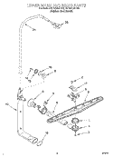 UPPER WASH AND RINSE Diagram and Parts List for KUDC25CHSS0  KitchenAid Dishwasher