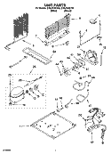 UNIT PARTS Diagram and Parts List for ET8LFKXKQ04  Whirlpool Refrigerator