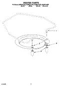 HEATER PARTS Diagram and Parts List for KUDS01ILWH2  KitchenAid Dishwasher