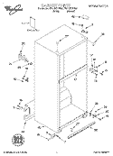 CABINET, LITERATURE Diagram and Parts List for ET21GKXHN00  Whirlpool Refrigerator