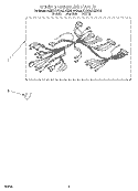 WIRING HARNESS, OPTIONAL Diagram and Parts List for KEBS107BAL3  KitchenAid Wall Oven