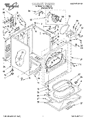 SECTION Diagram and Parts List for LEL7646EQ0  Whirlpool Dryer