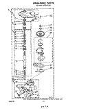 GEARCASE Diagram and Parts List for LA6301XSW0  Whirlpool Washer