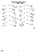 WIRING HARNESS Diagram and Parts List for 3LSR5233BN0  Whirlpool Washer