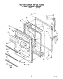 REFRIGERATOR DOOR, LIT/OPTIONAL Diagram and Parts List for ET18LKXAN00  Whirlpool Refrigerator