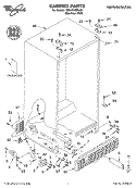 CABINET PARTS Diagram and Parts List for ED5JHAXML00  Whirlpool Refrigerator