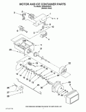 MOTOR AND ICE CONTAINER PARTS Diagram and Parts List for ID5HHEXWS03  Whirlpool Refrigerator