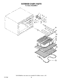 INTERIOR OVEN Diagram and Parts List for RS575PXR0  Whirlpool Range