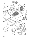 UNIT Diagram and Parts List for 7GD22DFXFW02  Whirlpool Refrigerator