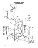 REAR PANEL Diagram and Parts List for KAWE742WWH2  KitchenAid Washer