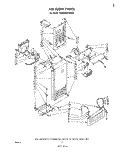 AIRFLOW Diagram and Parts List for ED26MM1LWR0  Whirlpool Refrigerator