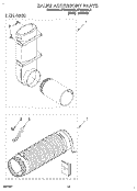 SALES ACCESSORY Diagram and Parts List for RTE5243BW0  Roper Washer Dryer Combo