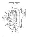 Part Location Diagram of 2152458 Whirlpool Refrigerator Door (Also Order Item 39) (White)