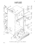 CABINET Diagram and Parts List for ET18ZKXMWR2  Whirlpool Refrigerator