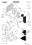 UNIT, LITERATURE Diagram and Parts List for CAH24WCL0  Crosley Air Conditioner