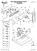 TOP AND CONSOLE PARTS OPTIONAL PARTS (NOT INCLUDED) Diagram and Parts List for LGQ8000JQ4  Whirlpool Dryer