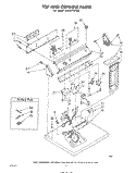 TOP AND CONSOLE , LITERATURE AND OPTIONAL Diagram and Parts List for LG6601XPW0  Whirlpool Dryer