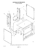 EXTERNAL OVEN Diagram and Parts List for SF302ESRW5  Whirlpool Range