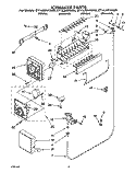 ICE MAKER Diagram and Parts List for ET14JMYAW00  Whirlpool Refrigerator