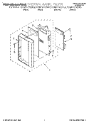 CONTROL PANEL Diagram and Parts List for KHMC107EBT0  KitchenAid Microwave
