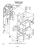 CABINET Diagram and Parts List for ET18XMXSW00  Whirlpool Refrigerator
