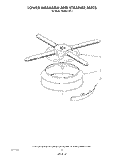 LOWER WASH ARM AND STRAINER Diagram and Parts List for KUDD210T1  KitchenAid Dishwasher