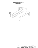 BACKGUARD Diagram and Parts List for SF3040SRW1  Whirlpool Range