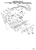 CONTROL Diagram and Parts List for GS6SHAXLS01  Whirlpool Refrigerator