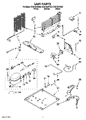 UNIT PARTS Diagram and Parts List for ET8CHEXST02  Whirlpool Refrigerator