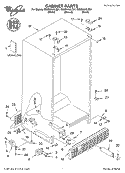 CABINET, LITERATURE Diagram and Parts List for GD25SHAXLB01  Whirlpool Refrigerator