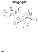 CONTROL PANEL Diagram and Parts List for KAWE570BWH1  KitchenAid Washer