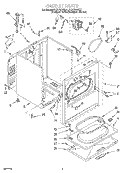 CABINET Diagram and Parts List for KGYS677EZ1  KitchenAid Dryer