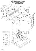 SECTION Diagram and Parts List for LER5700KQ1  Whirlpool Dryer