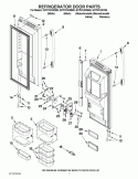 REFRIGERATOR DOOR PARTS Diagram and Parts List for GI7FVCXWQ00  Whirlpool Refrigerator