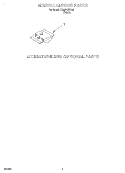 MISCELLANEOUS, LIT/OPTIONAL Diagram and Parts List for DU935QWDB0  Whirlpool Dishwasher