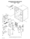 REFRIGERATOR LINER PARTS Diagram and Parts List for KFIS25XVWH6  KitchenAid Refrigerator