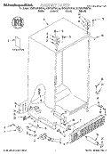 CABINET, LITERATURE Diagram and Parts List for KSRS22FGAL00  KitchenAid Refrigerator