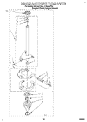 BRAKE AND DRIVE TUBE Diagram and Parts List for LLR8245DQ0  Whirlpool Washer